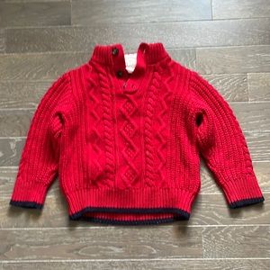 Baby Gap Red Toddler Cable-Knit Sweater